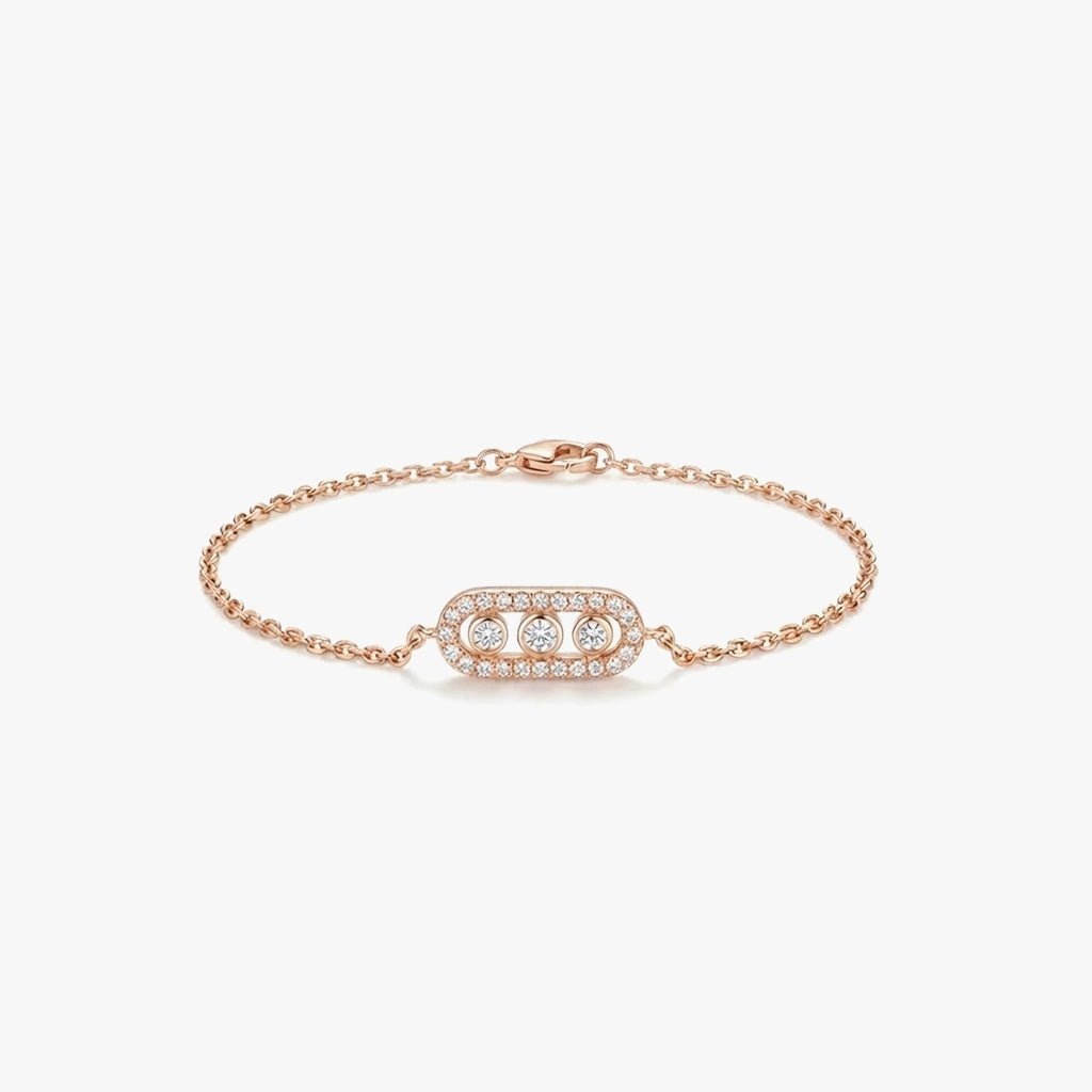 Chain Bracelet - Trinity by Elysia , ultra-light pure titanium for all-day comfort, shower-safe and sweat-proof.