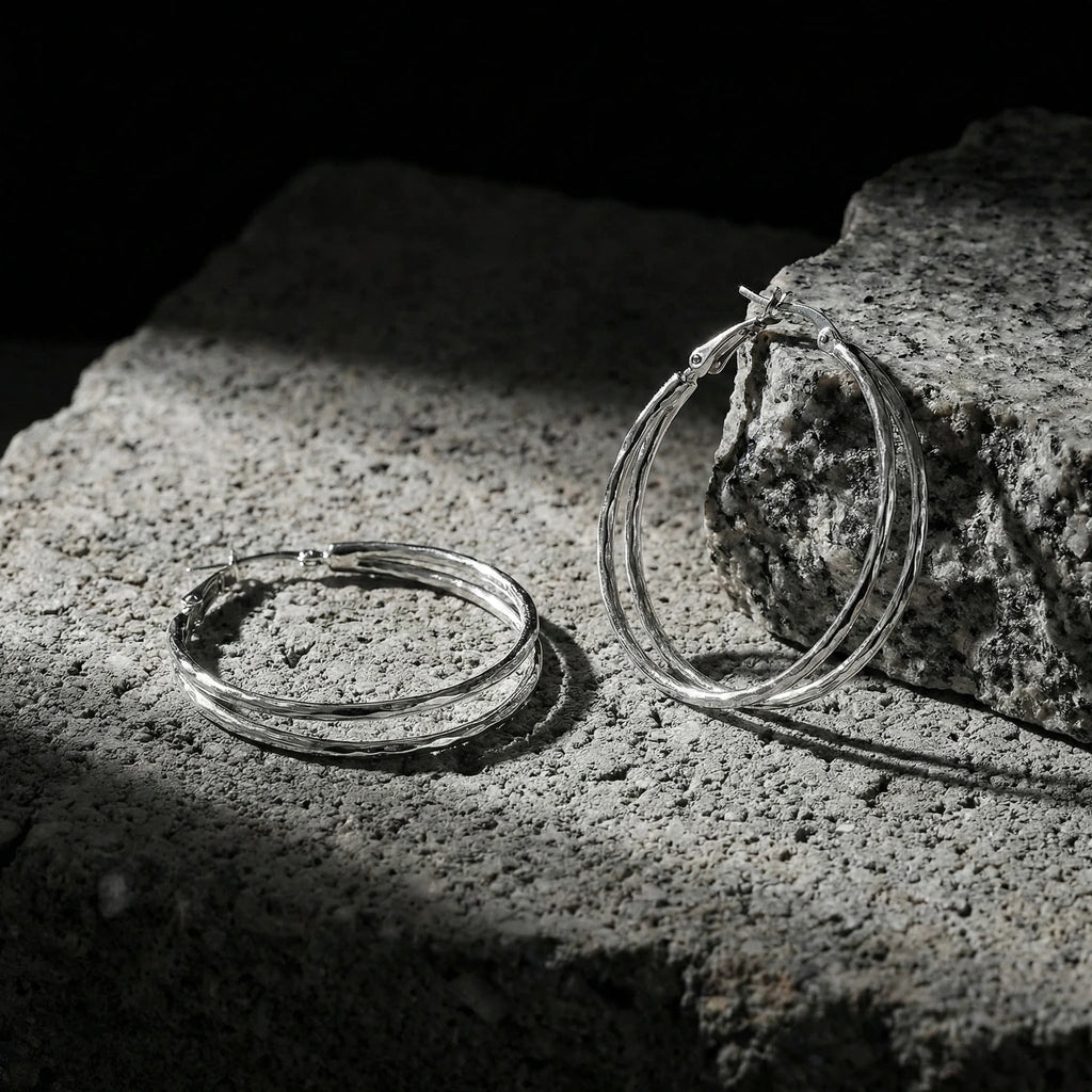 Hoop Earrings - Triolette