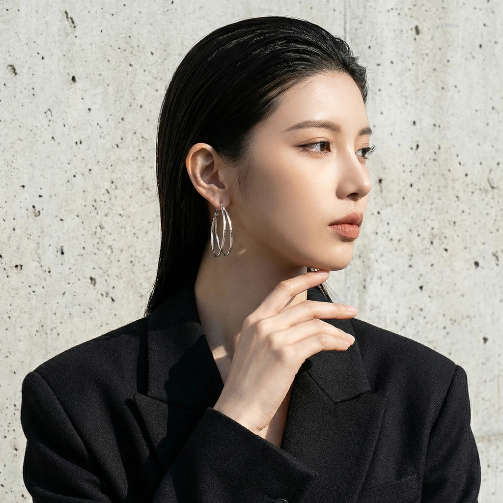 Hoop Earrings - Triolette