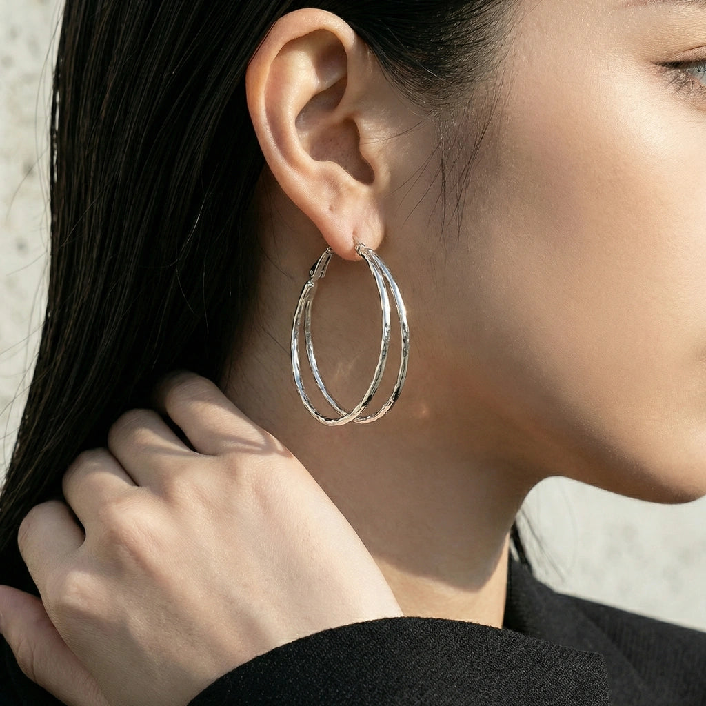Hoop Earrings - Triolette