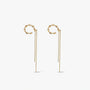Drop Earrings - Twine by Elysia , ultra-light pure titanium for all-day comfort, shower-safe and sweat-proof.