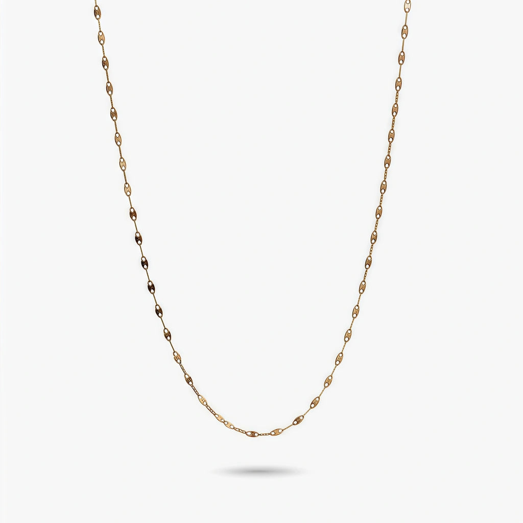 Chain Necklace - Vega by Elysia , ultra-light pure titanium for all-day comfort, shower-safe and sweat-proof.