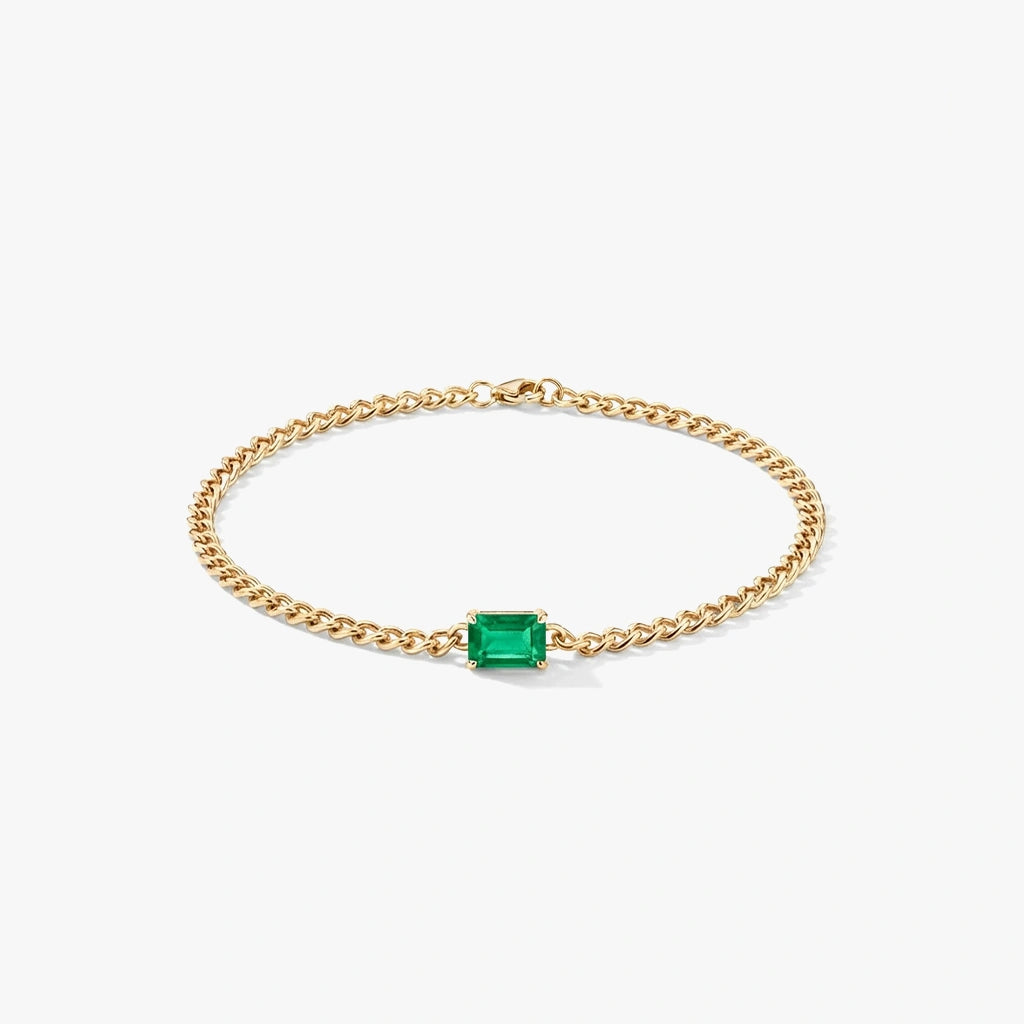 Chain Bracelet - Verdant by Elysia , ultra-light pure titanium for all-day comfort, shower-safe and sweat-proof.