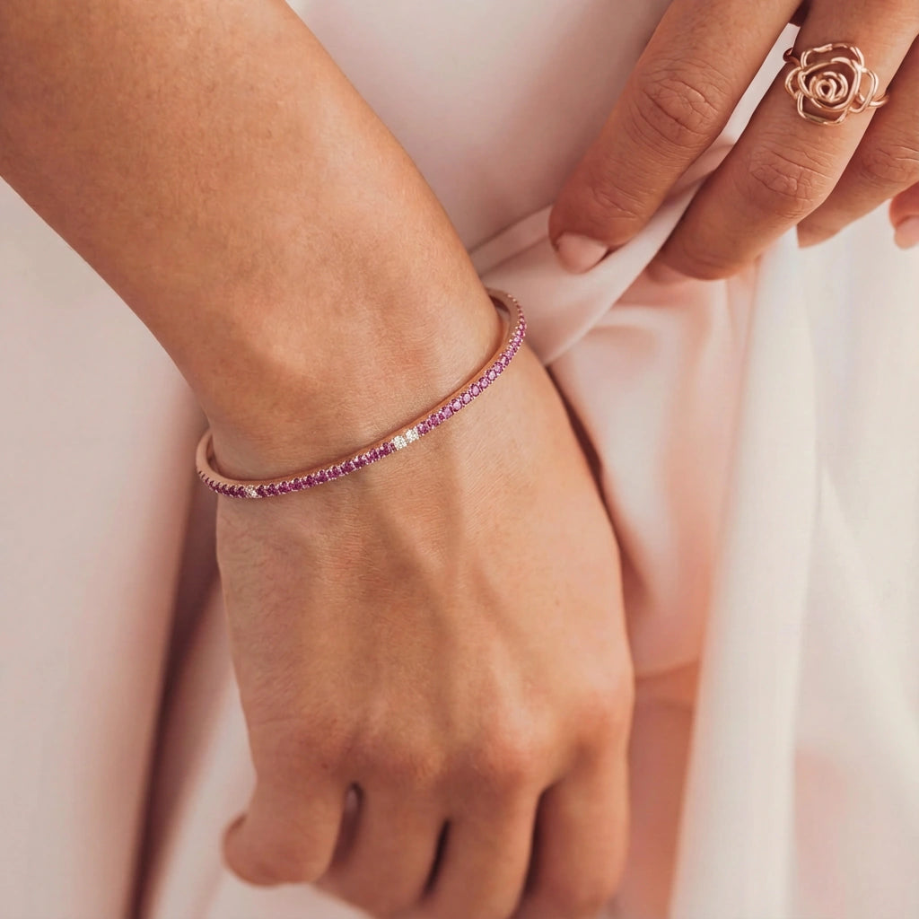 Bangle Bracelet - Violet