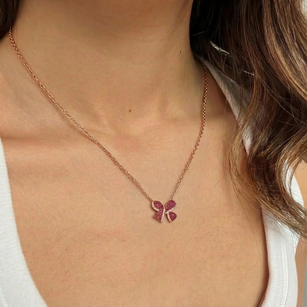 Station Necklace - Zinnia