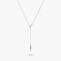 Lariat Necklace - Zoe by Elysia , ultra-light pure titanium for all-day comfort, shower-safe and sweat-proof.