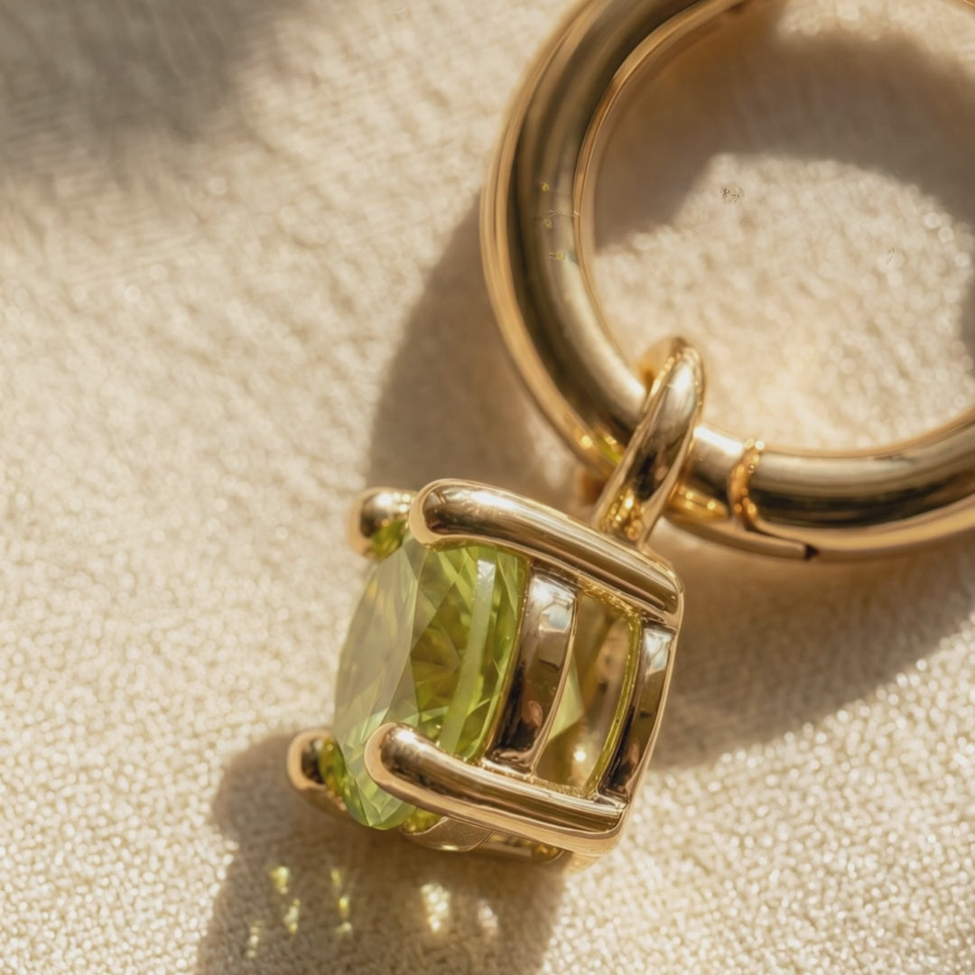 18K Gold-plated Titanium Birthstone Drop Earrings